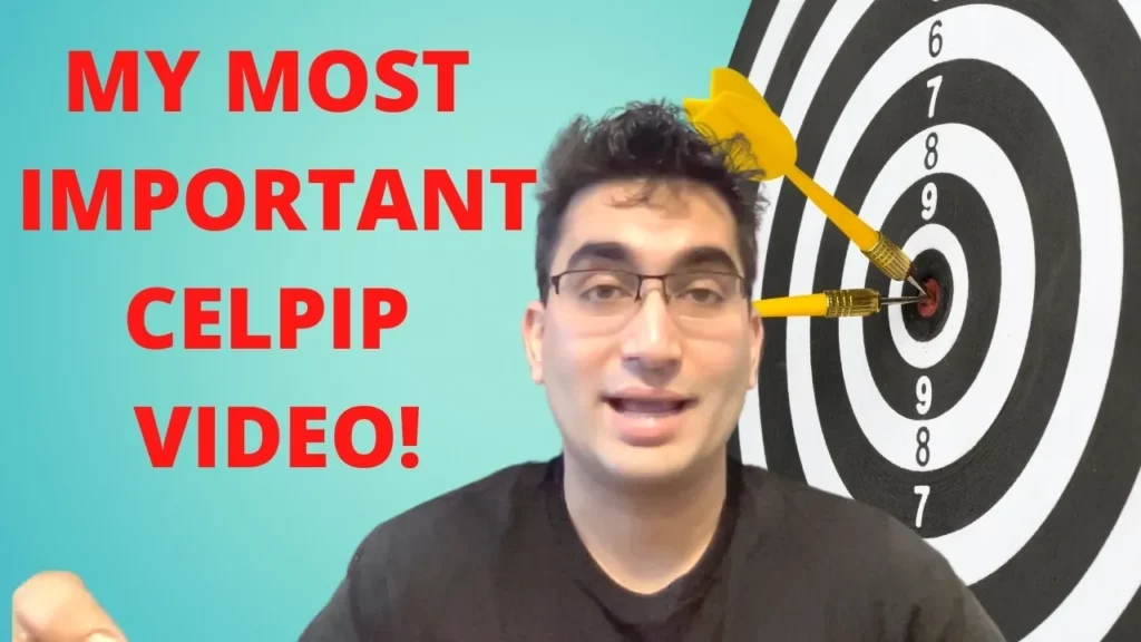 Person talking with darts hitting bullseye on target behind.