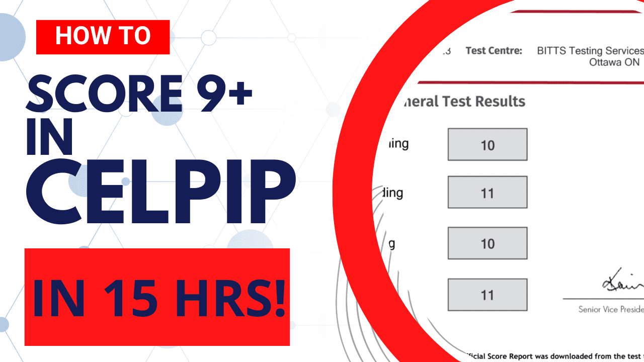 A great exam result is guaranteed with this 15-hour CELPIP training. Get a 9+ in speaking, writing, listening, and reading by using these tips.