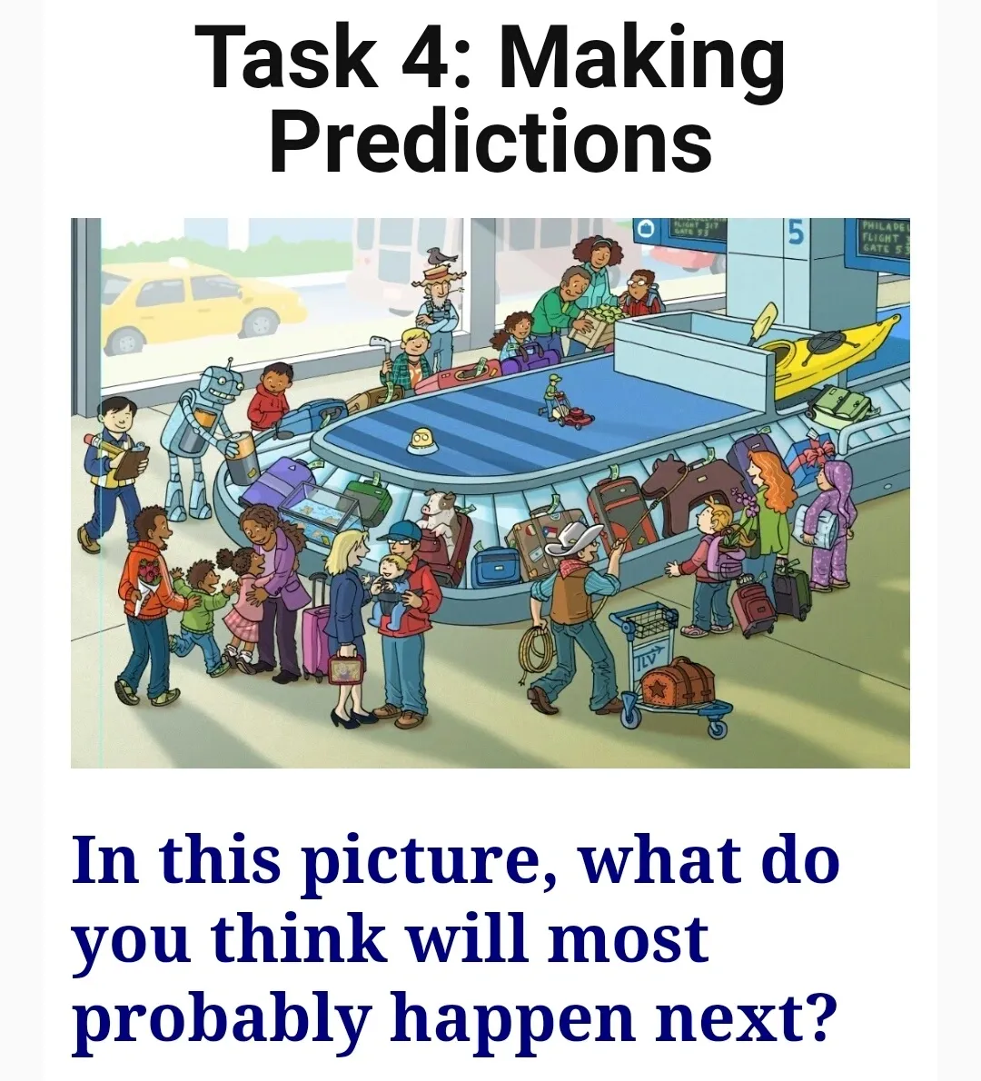 CELPIP Speaking Part/Task 4: Making Predictions.