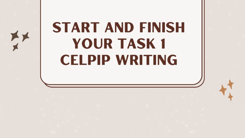 How To Start Celpip Writing Task 1 - Printable Templates Free