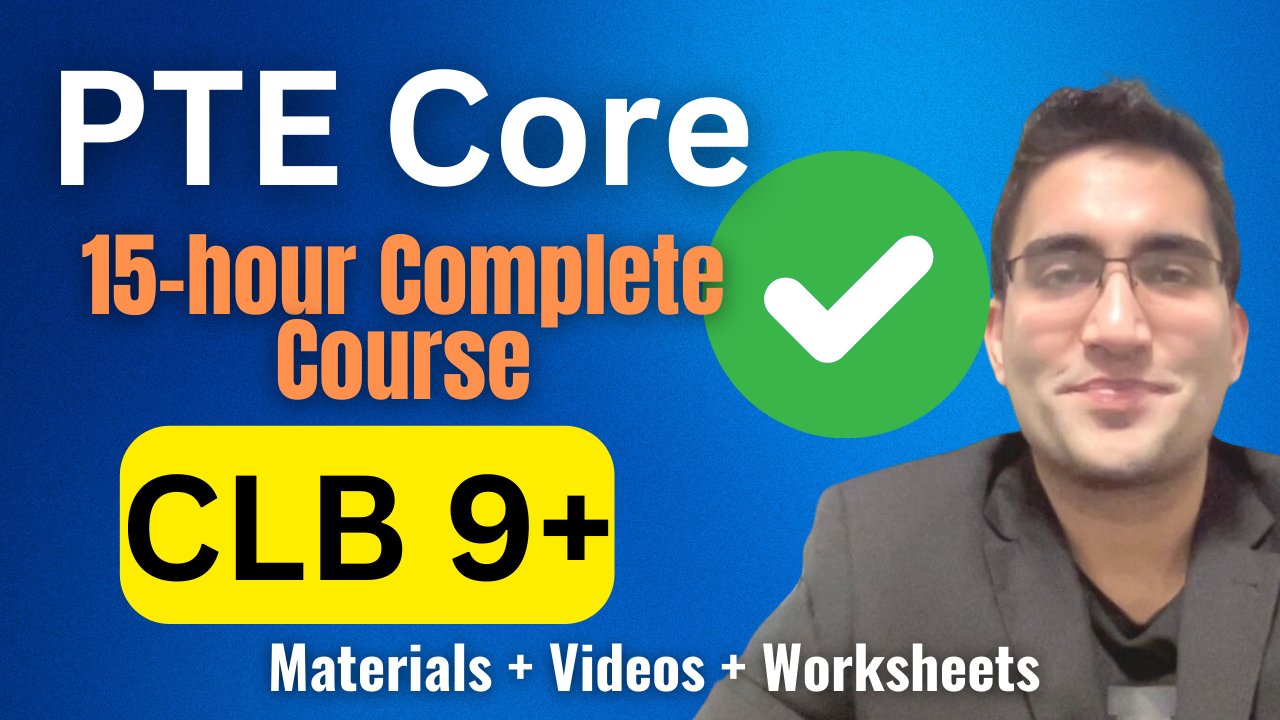 The ultimate PTE Core course designed to give you more than 85 points in each module and to score a CLB 9 easily!