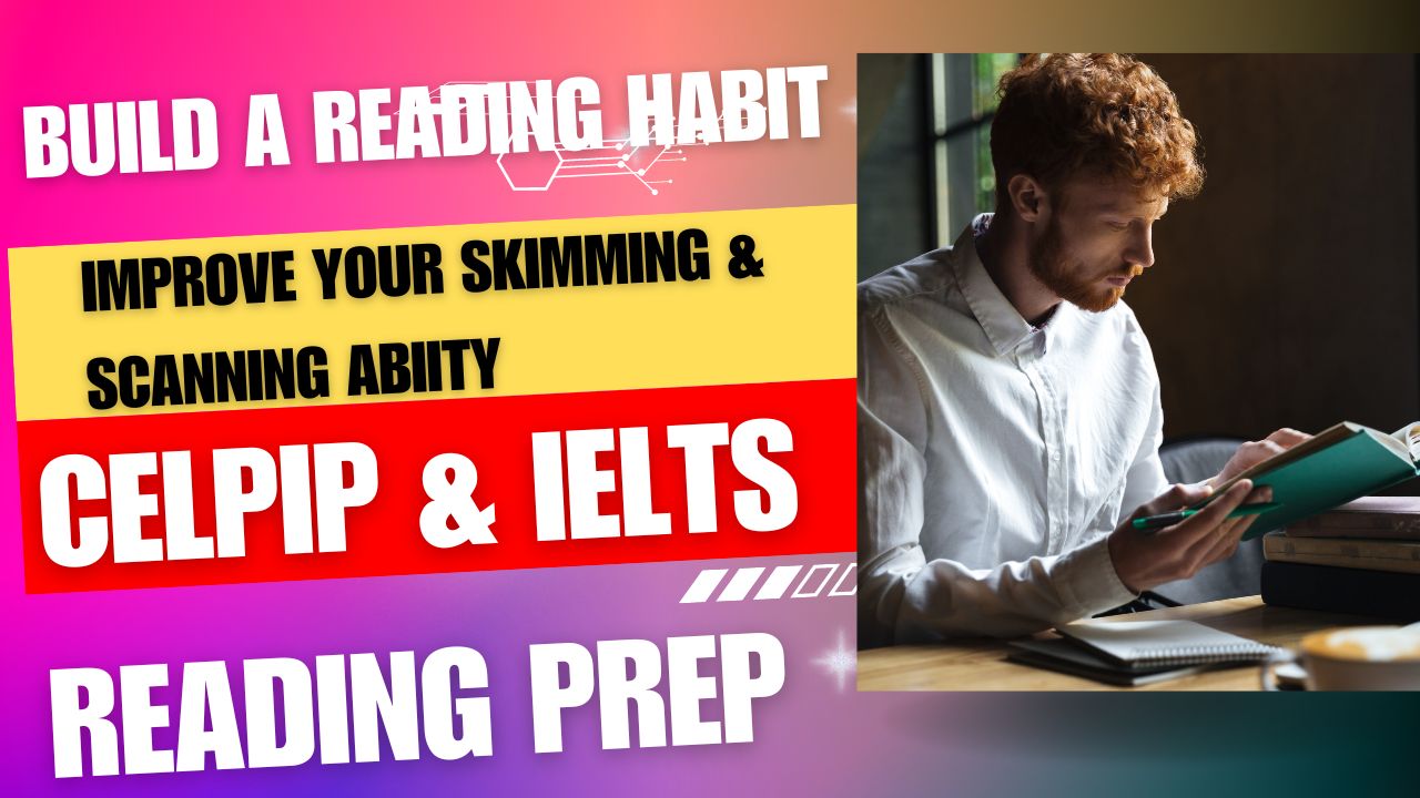 CELPIP & IELTS READING PREP: Start honing your skimming and scanning ability! To succeed and achieve a score of 10 on CELPIP and 8 on IELTS, one needs to possess a multitude of skills. However, there is one skill that requires considerable time to master—skimming and scanning any text, particularly for the reading section. The ability to skim and scan is of utmost importance, as it not only aids in locating the correct answer but also ensures efficiency in time management. This blog will guide you through the necessary steps to enhance your skimming and scanning abilities.