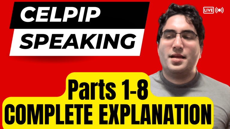 This blog provides you with the samples, templates, and other materials you'll need to ensure a 9+ on the CELPIP speaking part.