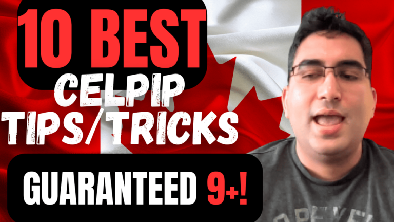 A DETAILED Version Covering All Modules is provided by these 10 CELPIP Tips, Tricks, Templates, and Shortcuts! Look at the illustrations!