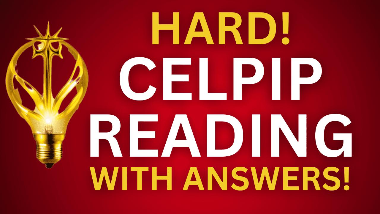 The fourth section of the CELPIP reading test is quite challenging! Can you locate the correct responses? Answer sheet is provided.
