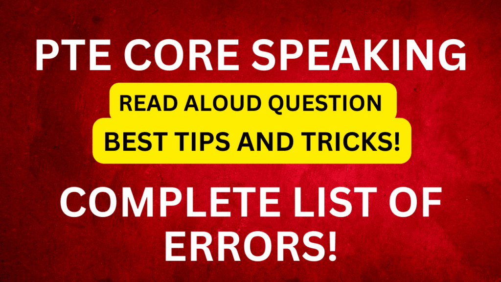 Ace PTE Core Read Aloud: Learn key strategies for timing, pronunciation & avoiding common errors. Essential tips for top speaking scores.