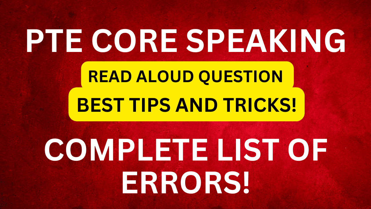 Ace PTE Core Read Aloud: Learn key strategies for timing, pronunciation & avoiding common errors. Essential tips for top speaking scores.
