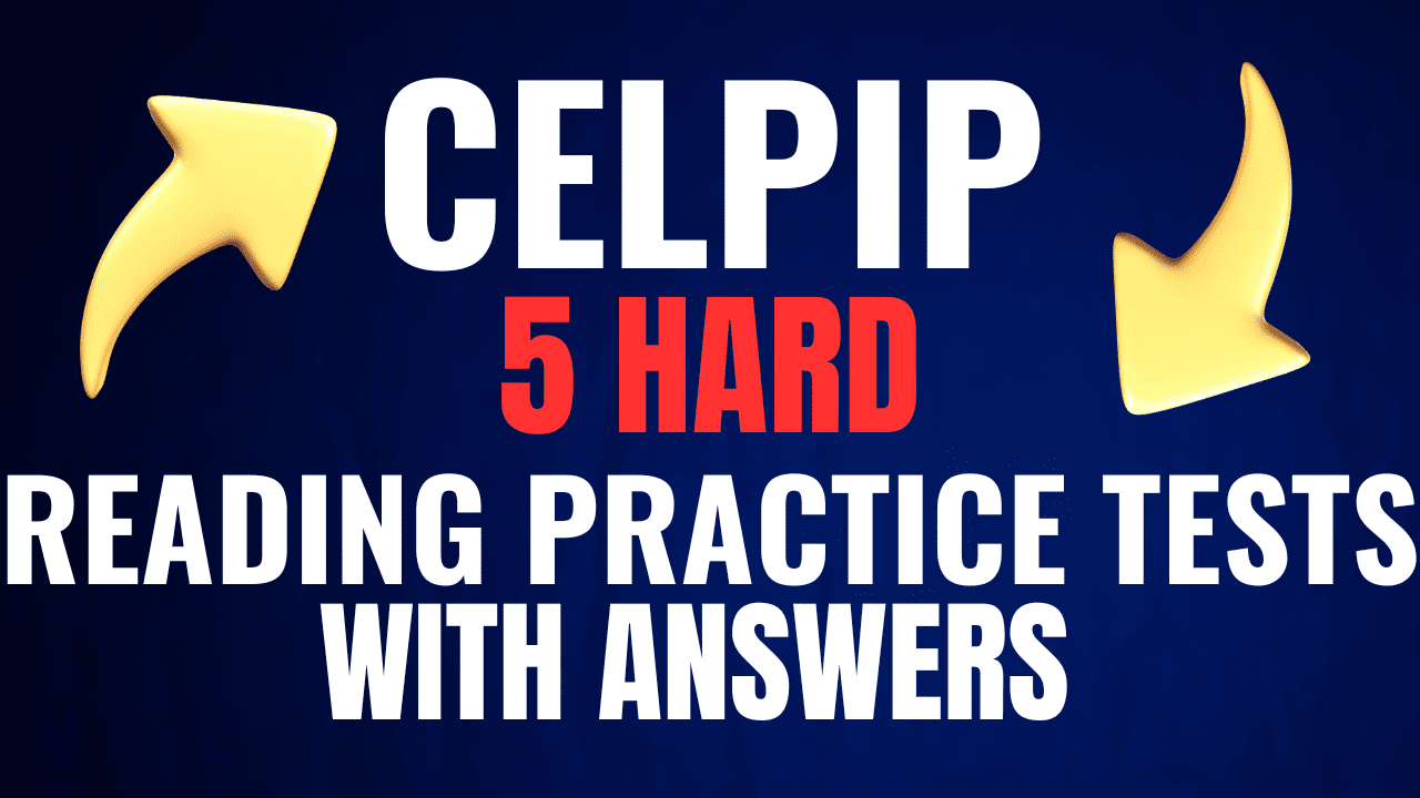 Take a look at THESE challenging reading practice exams for the CELPIP, which includes parts 1 through 4. Are you able to get a 12?