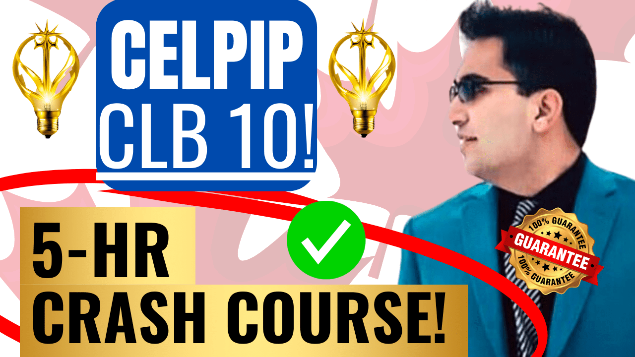 The Best CELPIP Online Crash Course for the Highest CLB and CRS scores! 5 Hours Complete Preparation With Mock Tests!