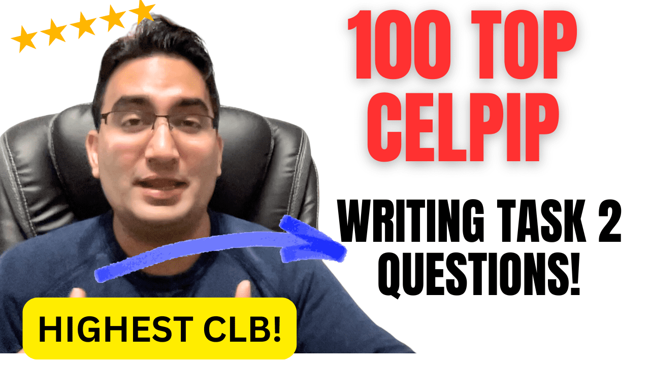 Prepare for CELPIP Writing Task 2 with 200 top questions. Practice persuasive writing, improve your skills, and boost your exam confidence.