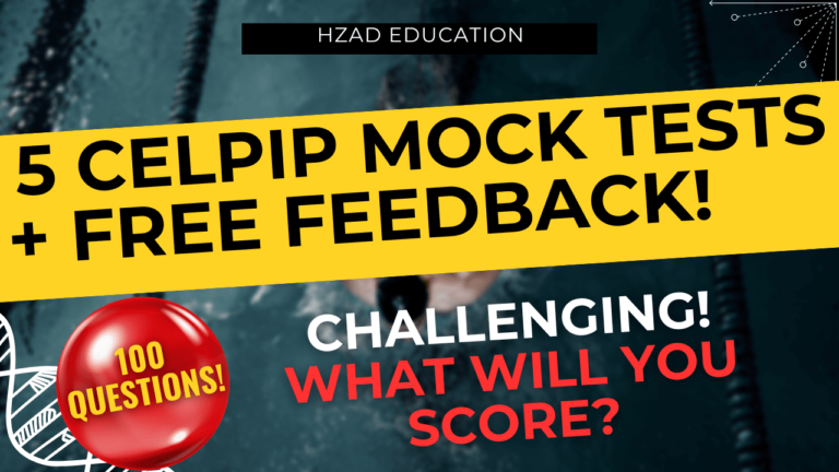 5 CELPIP MOCK TESTS! Completely Free!
