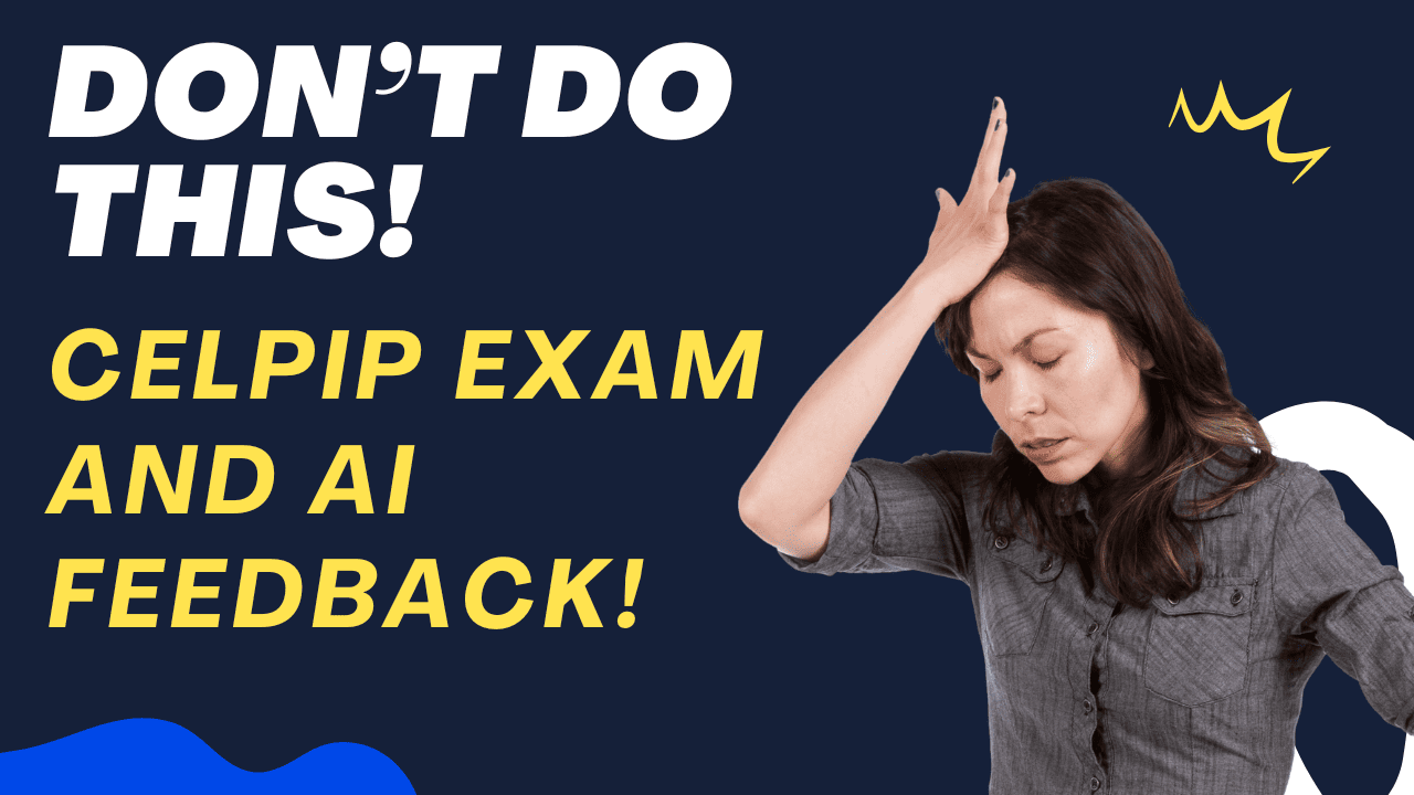 CELPIP AI tests give false confidence and lead to failure. Get accurate feedback from real experts at HZAD Education. Stop wasting time and money!