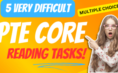 5 Pte Core [HARD] Reading Tasks!