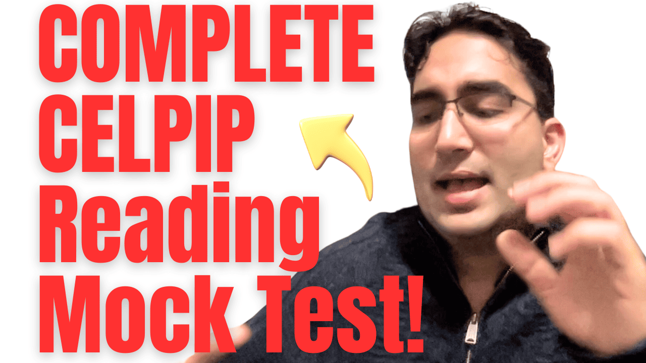 Complete CELPIP READING MOCK TEST with Answers!