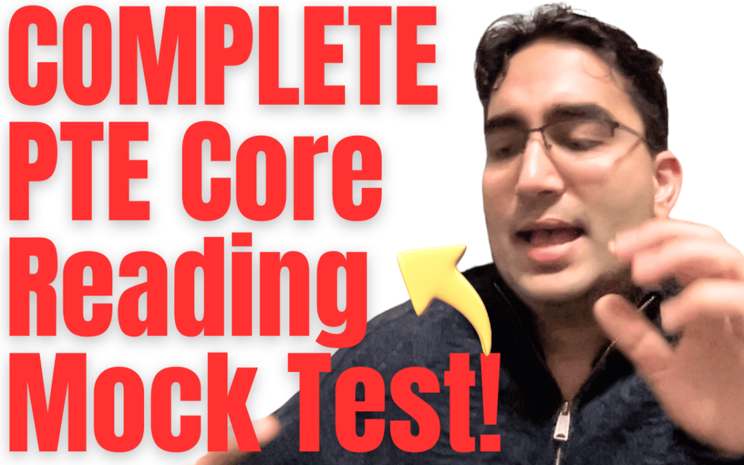 PTE Core Reading Mock Test