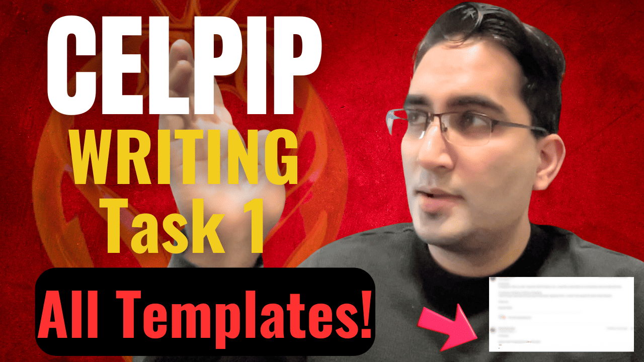 Discover 10 free CELPIP Writing Task 1 templates for common scenarios. Upgrade to our advanced 15-hour course for guaranteed CELPIP success!