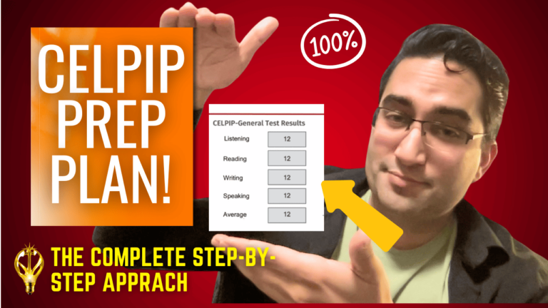 Learn how to get 12 in CELPIP Writing, Speaking, Listening & Reading with this proven CELPIP study plan and free expert strategies.
