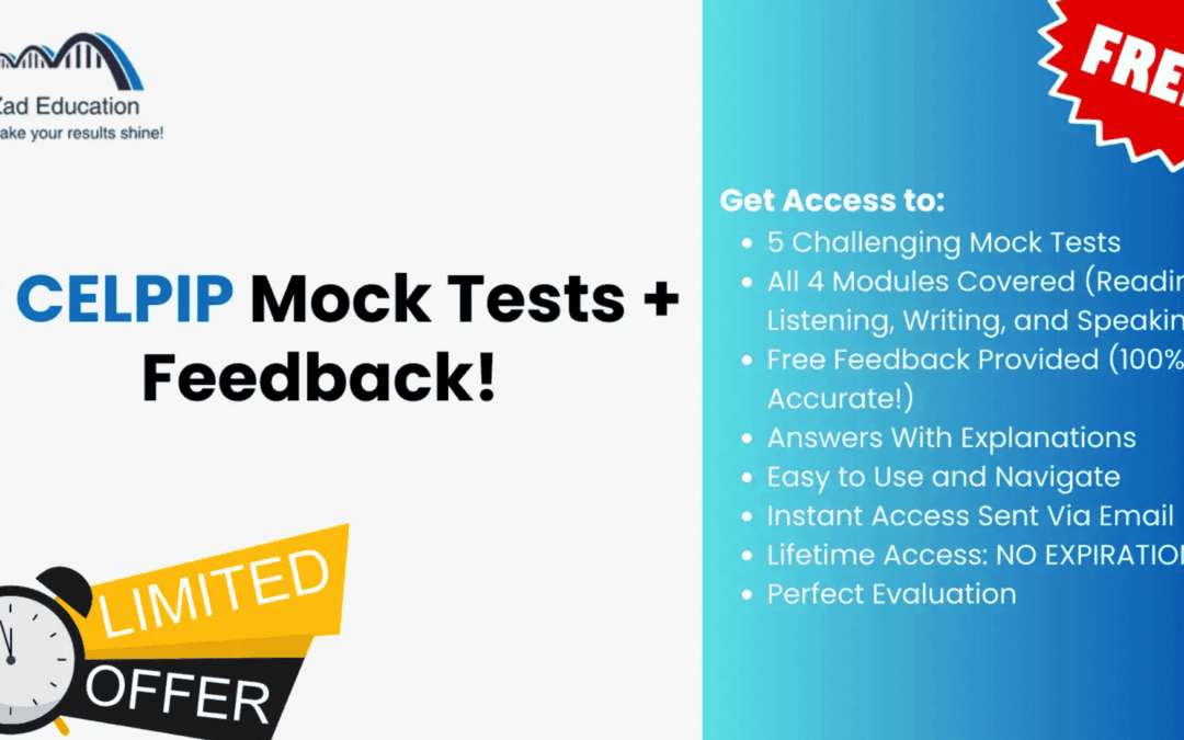 Free Online CELPIP Mock Tests and Evaluation Practice