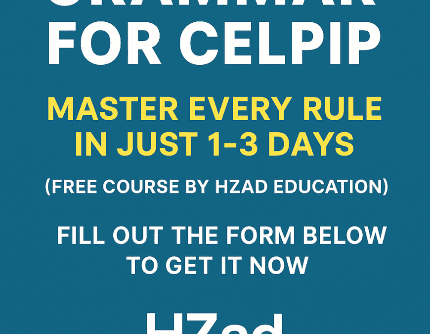 Grammar for CELPIP (FREE COURSE)