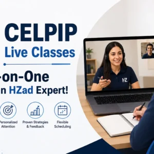 5 CELPIP Live Classes One-on-One With an HZad Expert