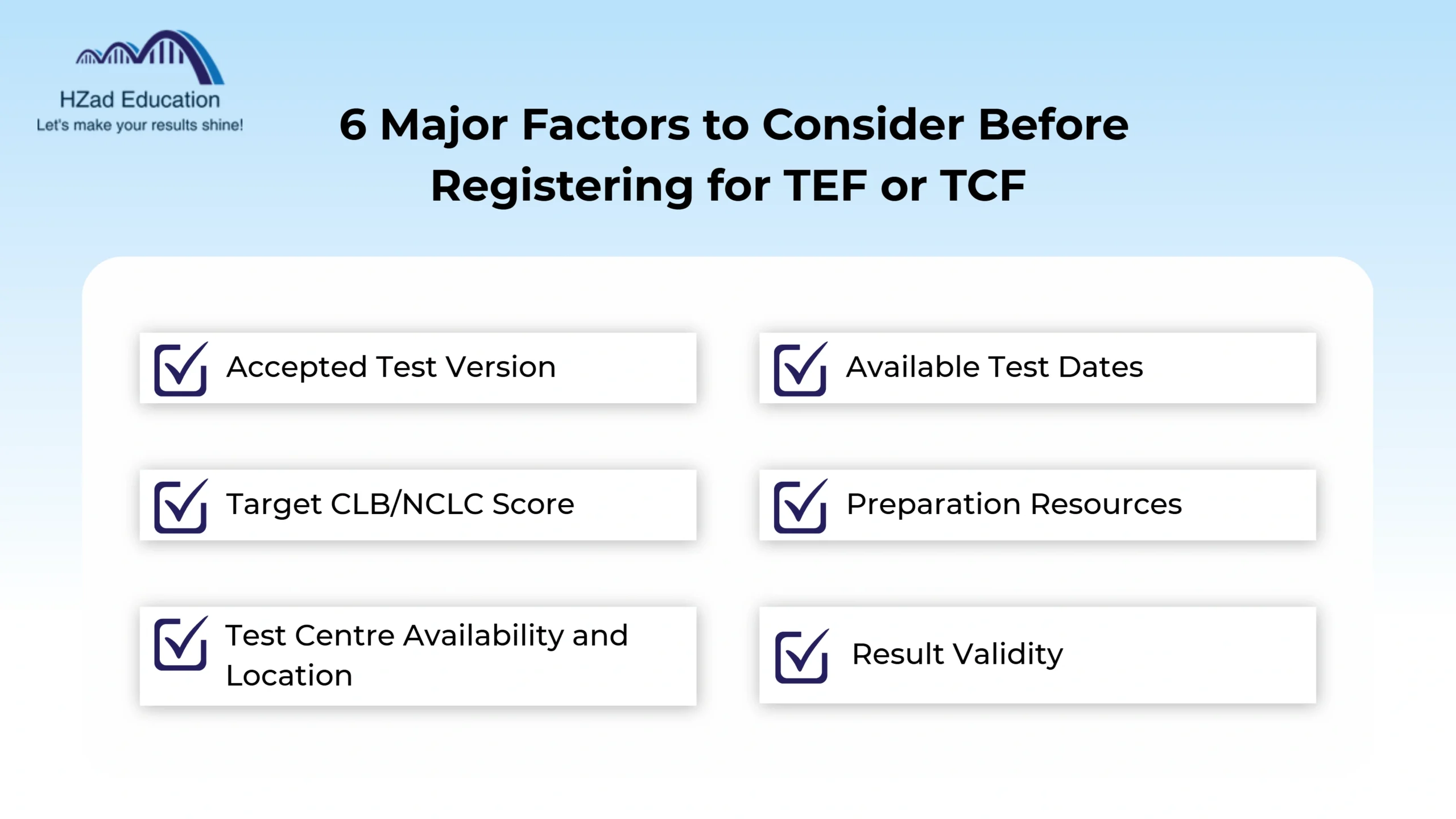 6 major factors to consider before registering for tef or tcf